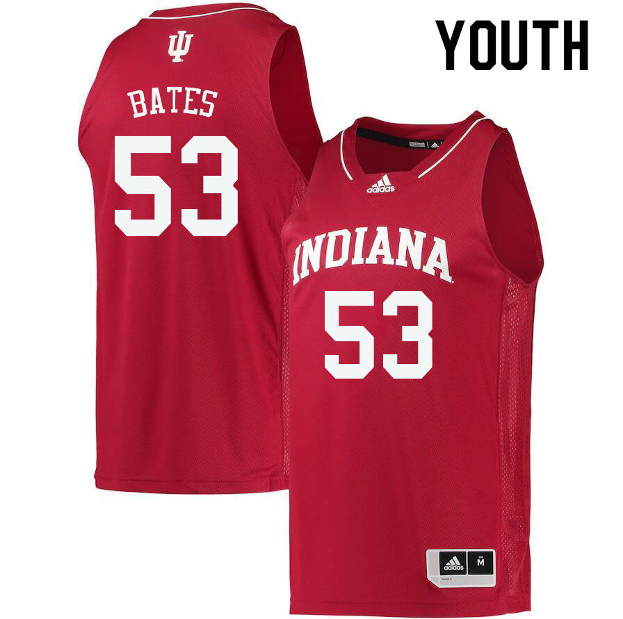 Youth #53 Tamar Bates Indiana Hoosiers College Basketball Jerseys Sale-Crimson